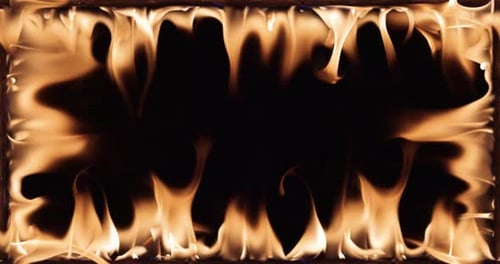 Dynamic Fire Frame for Background or Visual Effect