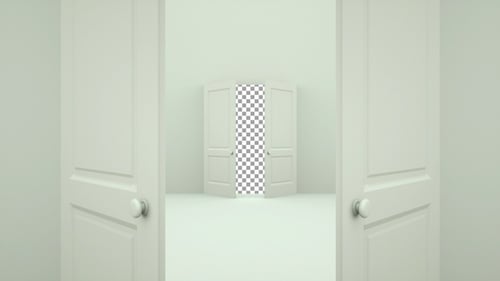 Opening Double Doors Transition