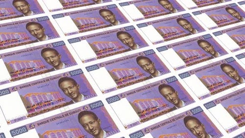 Djibouti Money 5000 Djiboutian Franc 4K