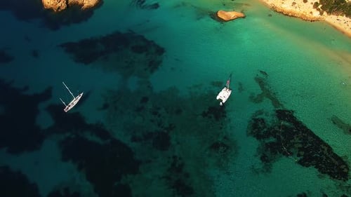 Aerial of beautiful beach