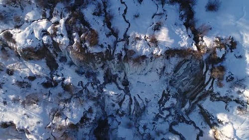 Waterfall In The Winter
