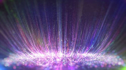 Colorful Glowing Particle Stream Abstract Background