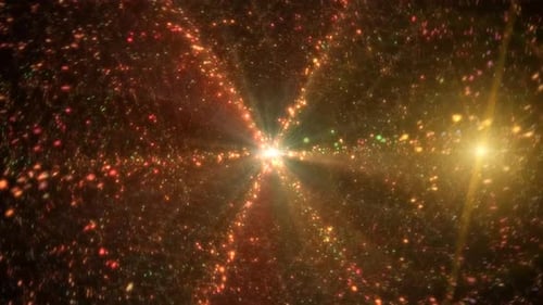 Sparkling Space Stars Moving Loop Background