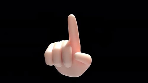 Verbot von Fingerzeigesten auf transparentem