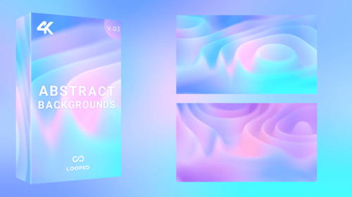 Seamless Looping Abstract Fluid Wavy Gradient Background