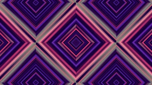 Seamless Loop of Abstract Geometric Diamonds and Pulsing Colors