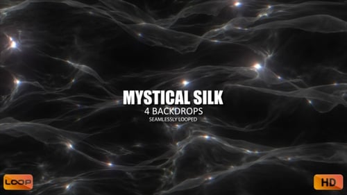 Mystical Shimmering Abstract Flowing Background Loops