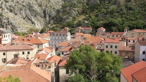 Old Town in Kotor, Aerial View