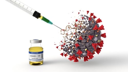 COVID-19 Vaccine Injecting Virus 3D Animation