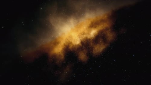 Hyperspace Jump Through Starfield Nebula Transition Background