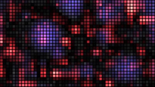 Animated Abstract Pixel Grid Background Loop