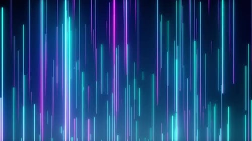 Futuristic Neon Lines Digital Flow Abstract Background