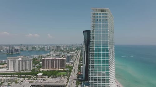 Modern Architecture Skyscrapers in Miami Beach