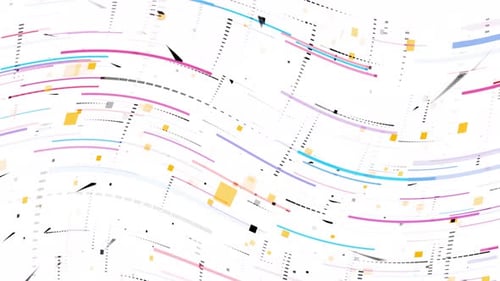 Abstract background with animation moving of lines