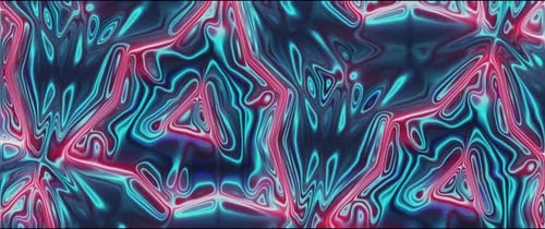 Glowing Neon Abstract Fluid Lines Background Loop