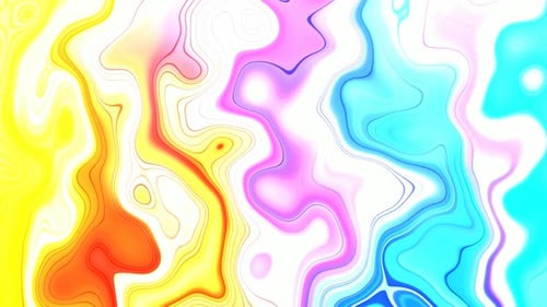 Vibrant Fluid Abstract Liquid Color Waves Animation