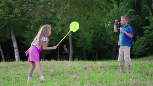 Happy Group of Kids Playing