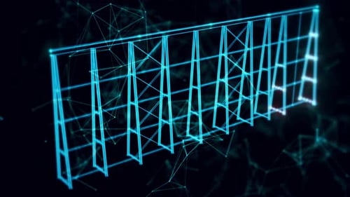 Structure Analysis Hologram Close Up 4k