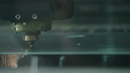 Laser Cutting Machine Precisely Cutting Metal Sheet