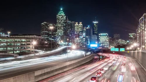 Timelapse view of traffic in Atlanta
