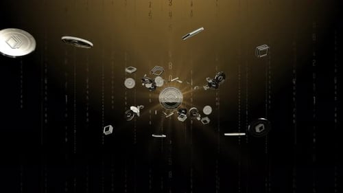 Futuristic Digital Data Technology Logo Reveal