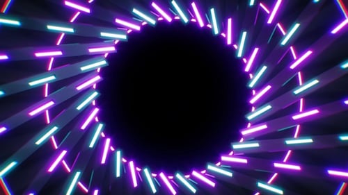 Bouncing Disco Light Lamp Sticks Vj Loop