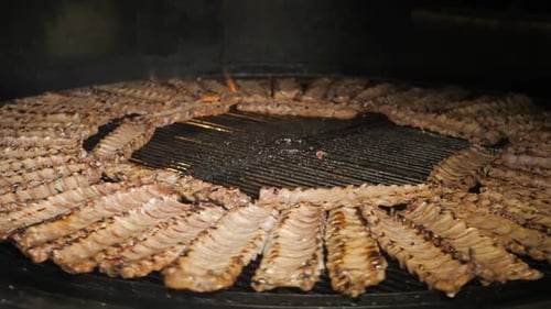 Grill Meat Food Barbecue Corn Fire Cooking Hot