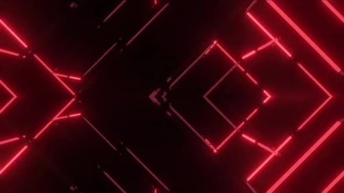 Pacote de 7 luzes neon vermelhas