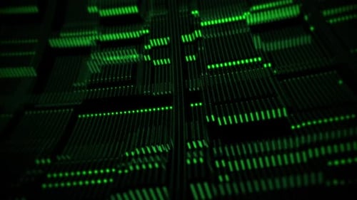 Abstract Data Center Technology Motion Background