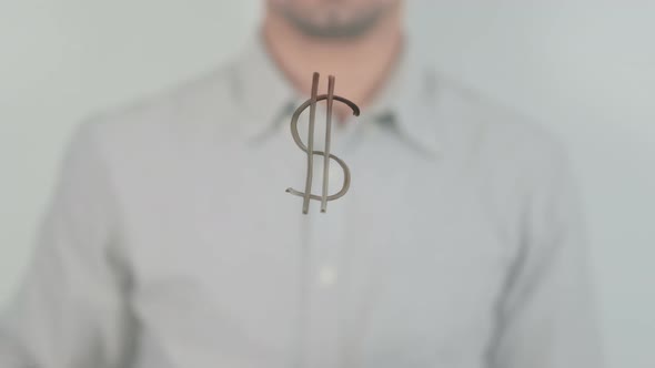 Dollar Sign Writing on Screen with Hand, Business, Corporate Stock ...