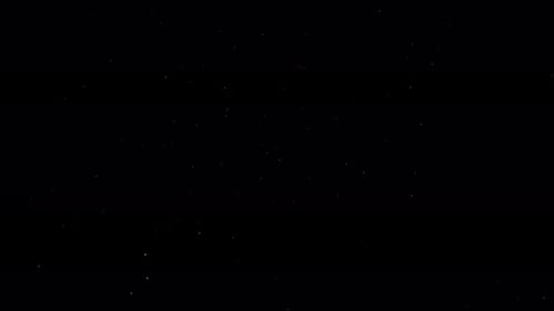 Abstract Particle Animation on Dark Background