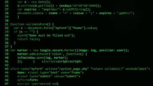 Programmation de code informatique