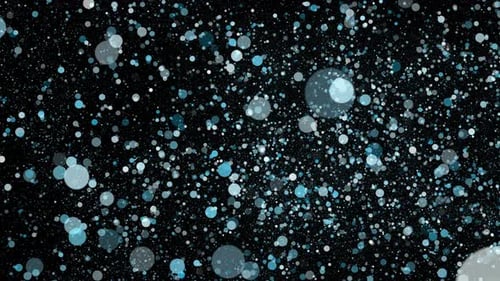 Abstract Blue and White Sparkling Particle Animation