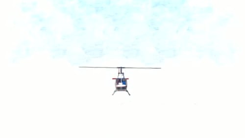 Helicopter Front View Stop Motion