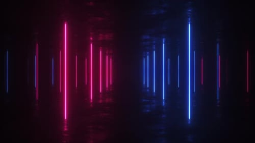 Neon Glowing Strings Movment Loop