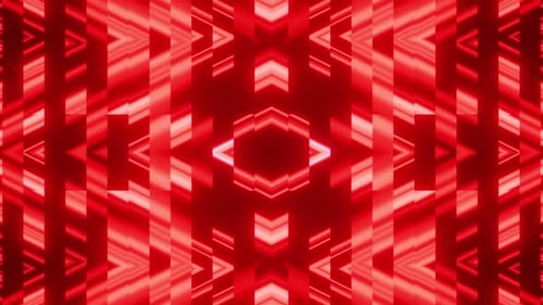 Red Party Kaleidoscope Background Vj Loop HD
