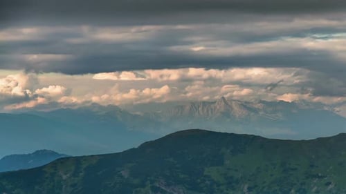 Dramatic Clouds in Mountains