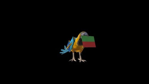 Drapeau de transport de perroquet - Bulgarie