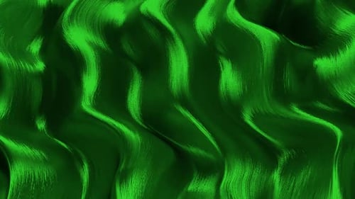 Brush Textured 3D Wave Loop Green