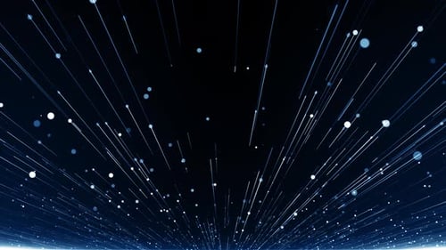 Futuristic Digital Particle Stream Background