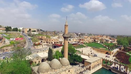 Aerial Drone Historical City