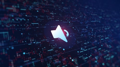 Reduced Volume Icon Digital Background