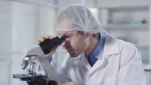 Mikrobiologen arbeiten im Labor