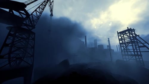 Dark Industrial Area