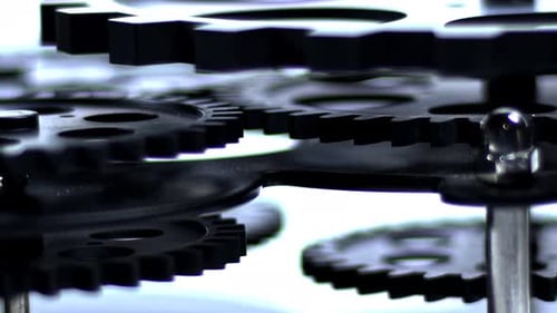 Rotating Gears, Interconnected Mechanism