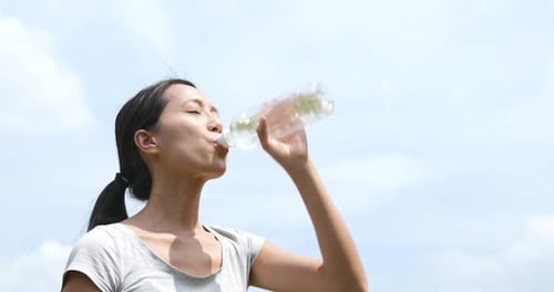 Woman drink of water