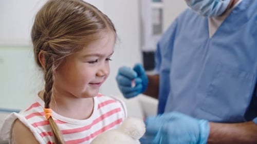 Child Getting Vaccine at the Doctor's Office