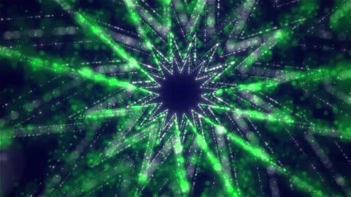 Binary code particles network, Glittering Particle Tunnel, Abstract Stars shape Glitter Particle Tun