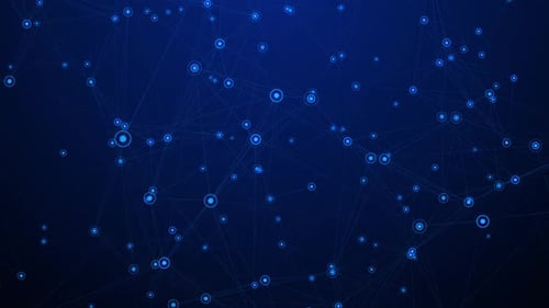 Abstract Digital Network Connection Loop Background