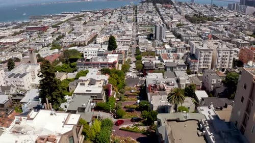 Beautiful Aerial View of the San Francisco USA